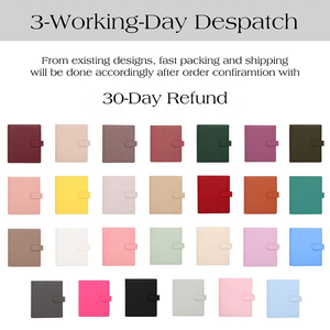 HongboベストセラーA5バジェットバインダー27色ペブルレザーゴールドリングオフィス用デイリー/ウィークリー/月刊日記プランナールーズリーフ - Product Image 2