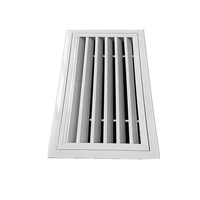 Diffuseur d'air carré moderne en alliage d'aluminium blanc pour climatisation extérieure, sous-sol, cheminée, grilles de plafond HVAC