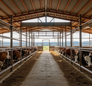 Structure en acier préfabriquée moderne à faible coût mouton et chèvre ferme grange maison, abri <span class=keywords><strong>de</strong></span> vache, ferme équestre, bâtiment <span class=keywords><strong>de</strong></span> ferme <span class=keywords><strong>de</strong></span> bétail. - Product Image 4