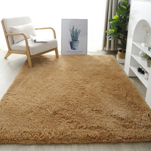 Alfombra de Fibra Acrílica Suave Antideslizante para Sala de Estar o Dormitorio, Alfombra Rosa de Felpa, Tejida a Máquina, Lavable con Agua - Product Image 3