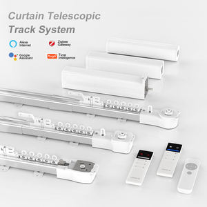 Système de rail de rideau romain télescopique motorisé intelligent Tuya WiFi, rail de rideau électrique extensible, contrôle par application Alexa Life - Product Image 6