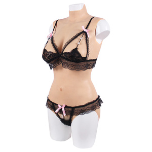 Femme réaliste poitrine forme faux bout à bout body Crossdressing <span class=keywords><strong>vagin</strong></span> artificiel Silicone bout à bout Costumes Silicone <span class=keywords><strong>costume</strong></span> glisser reine - Product Image 2