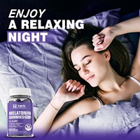Vitaminas para Dormir para Adultos de Máxima Potencia, Sin Gluten, Sin OMG, Vegetarianas, Delicioso Sabor a Bayas Mixtas, Gomitas de Melatonina