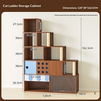 Villa pour chat multifonctionnelle : structure d'escalade, nid, litière et griffoir intégrés — Maison pour chat tout-en-un et pe