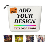 Pochette de maquillage légère personnalisée en gros avec impression de logo, photo et texte – Trousse de toilette de voyage pour femme