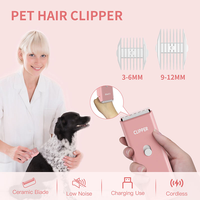 Kit de toilettage professionnel pour chats - Tondeuse pour chiens à poils épais/riches, tondeuse pour chats étanche, kit de toilettage, ensemble de coupe-ongles pour animaux de compagnie