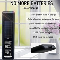 Télécommande solaire BN59-01432A pour téléviseur Samsung avec cellule solaire rechargeable