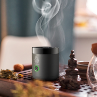 Diffuseur d'arômes intelligent rechargeable USB pour charbon de Bakhoor et bois d'encens, brûleur d'encens Oud arabe avec garantie d'un an