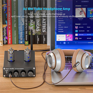 Amplificador de Tubos de Vacío Fosi Audio Blue, Amplificador de Potencia Estéreo AptX HD de 50W TPA3116D2, Amplificador de Auriculares Portátil para Altavoces Domésticos - Product Image 4