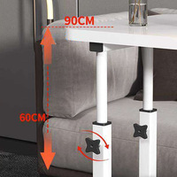 Escritorio de Computadora Metálico para Oficina Junto a la Cama, Móvil, Plegable y Ajustable, para Dormitorios Estudiantiles y Uso Doméstico, para Venta al Por Mayor