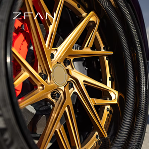 Rines de Aleación ZFAN de 17-24 Pulgadas, 5x112 5x130, Forjados en 6061-T6, de Fibra de Carbono, Escalonados, Personalizados para Carreras, para Lamborghini Urus y Corvette C8 - Product Image 2
