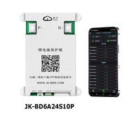 Sistem Manajemen Baterai (BMS) JKBMS 100A Jikong JK-BD6A24S10P Lifepo4 Lithium Ion Pack BT untuk 4S 8S 12V 24V 100A
