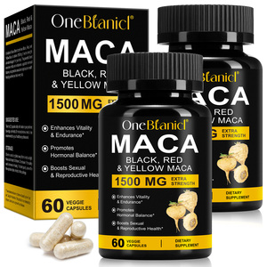 OneBotanical OEM Capsule di Radice di <span class=keywords><strong>Maca</strong></span> Nera, <span class=keywords><strong>Rossa</strong></span> e Gialla per Uomini - Integratore Energetico Erboristico per Vitalità Ormonale e Resistenza - Product Image 1