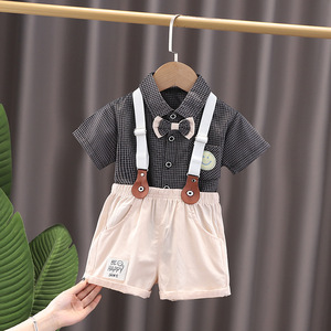 <span class=keywords><strong>Gilet</strong></span> d'été en coton pour garçons Vêtements pour enfants à la mode Vêtements pour enfants Ensembles de vêtements pour garçons Ensemble deux pièces pour enfants - Product Image 5