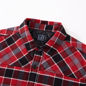 Nouveauté SQ 100% coton, veste en flanelle à carreaux écossaise à manches longues, coupe-vent, décontractée élégante, hiver, avec logo personnalisé - Product Image 3