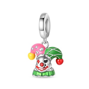 Nuevo Dije Original de Plata de Ley S925, Abalorio de Halloween con Forma de Globo de Bufón y Póker, para Pulseras DIY, Joyería para Mujer, Venta al por Mayor - Product Image 3