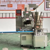 Machine automatique à double ligne pour la fabrication de boulettes braisées et de pains vapeur en acier inoxydable 304, facile à utiliser, certifiée CE, pour usine alimentaire