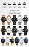 Montre étanche en cuir noir pour hommes, boîtier en alliage doré, cadran rond blanc avec calendrier, montre-bracelet à quartz