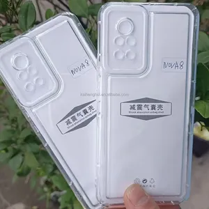 Casing ponsel transparan tahan jatuh, pelindung belakang ponsel bening untuk Huawei NOV12 PRO 5G/NOV12 Ultra 5G