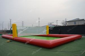 Fábrica al por mayor portátil al aire libre flotante agua voleibol <span class=keywords><strong>campo</strong></span> cancha <span class=keywords><strong>piscina</strong></span> inflable voleibol <span class=keywords><strong>piscina</strong></span> con Red - Product Image 3