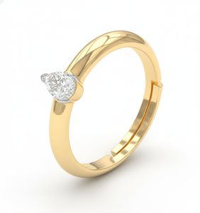 Minimalist Lab Grown Diamond <b>Solitaire</b> <b>Ring</b> 925 <b>Silver</b> / 10KT 14KT 18KT Gold Bezel Style Modern Design <b>Ring</b> - Product Image 5