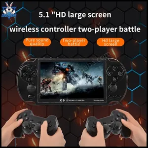 CoolRabbie Console di Gioco Portatile CRX9S da 5,1 Pollici <span class=keywords><strong>con</strong></span> Risoluzione 800x480, 20000 Giochi Integrati, Mini TV Portatile - Product Image 2