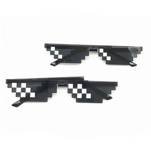 Factory Direct Sale of Cool & Funny Anime Pixel Mosaic Glasses New Style <b>Sunglasses</b> with Personality for Party Decorations - Product Image 1