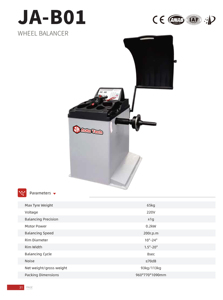 Máquina Neumática de Alta Calidad para Cambio de Neumáticos y Equilibrado de Ruedas de 12-24 Pulgadas para Vehículos JA-C02 - Product Image 3