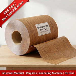 Película Laminada de PVC con Textura de Madera Premium, Rollo de Lámina Decorativa para Muebles de <span class=keywords><strong>MDF</strong></span>, Puertas de Armarios, Paneles de Pared WPC, Prensado al Vacío - Product Image 1