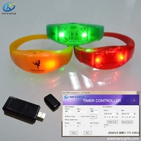 Bracelet à minuterie LED contrôlé par logiciel pour centre de jeux payant en parc d'attractions pour enfants