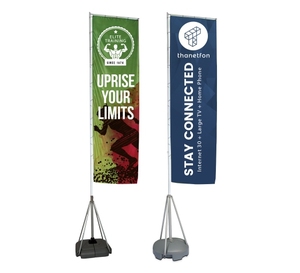 Bandera Nobori para Publicidad Exterior, Tamaño Gigante <span class=keywords><strong>de</strong></span> 5m 7m, con Asta <span class=keywords><strong>de</strong></span> Aluminio y Base <span class=keywords><strong>de</strong></span> <span class=keywords><strong>Agua</strong></span> - Product Image 4
