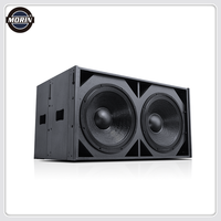 Système de sonorisation Morin LA-210L pour événements extérieurs/intérieurs, enceintes passives à double ligne de 10 pouces, 600W, avec caisson de basses de 18 pouces