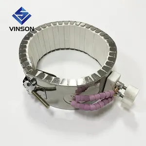 220V 5KW High Temperature Ceramic Band Heater Heating Coil for Plastic Extruder