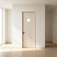 Portes intérieures modernes en bois massif composite polymère sur mesure pour chambre, hôtel, salle de bain, salle à manger, appartement, villa, insonorisées