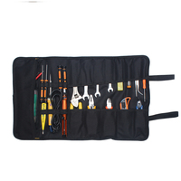 Outil d'électricien enroulable durable multi-poches sac tournevis pince coupe stockage organisateur sacs pour voyage