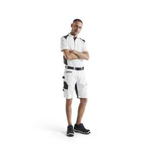BLAKLADER - 109413301098C52 <b>Painters</b> shorts with stretch <b>White</b>/Dark grey - EAN 7330509748435 WORK TROUSERS WORK SHORTS - Product Image 3