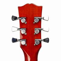 Guitare électrique Les Paul en stock, couleurs noir, blanc et sunburst, idéale pour les étudiants, la pratique et les performances sur scène.