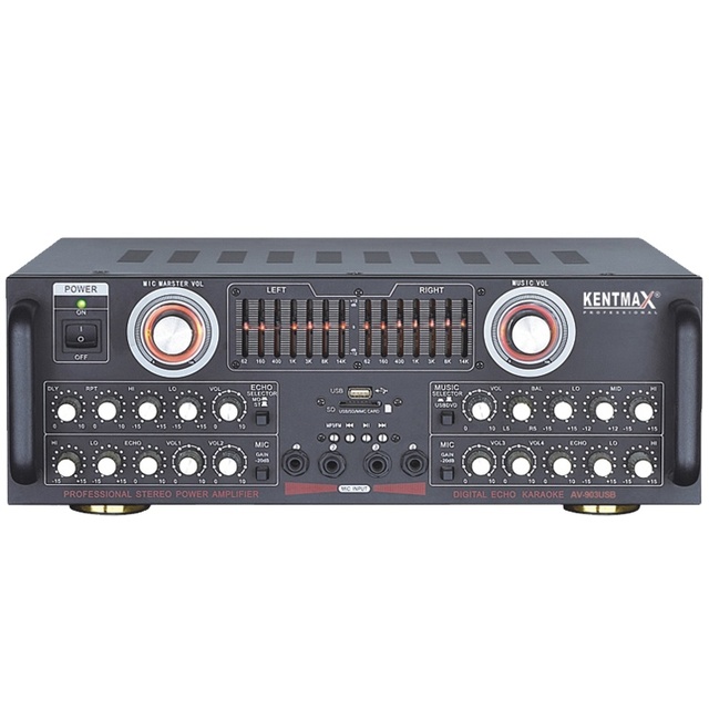 Fashion Design 100W Karaoke Integrated Amplifier Iron Panel Audio Amplifier