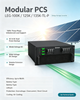 Système de conversion de puissance 125 kW, convertisseur bidirectionnel AC/DC pour stockage d'énergie, module de puissance PCS, système de conversion de puissance