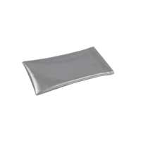 Étui à lunettes en PU souple avec logo personnalisé, style classique, or argent, pochette pour lunettes de soleil, forme rectangulaire, étuis et sacs pour lunettes