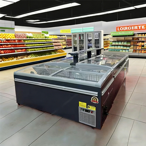 <span class=keywords><strong>Congélateur</strong></span> de présentation d'aliments surgelés pour supermarché avec dégivrage automatique, <span class=keywords><strong>grand</strong></span> réfrigérateur commercial <span class=keywords><strong>combiné</strong></span>, îlot réfrigérateur - Product Image 1