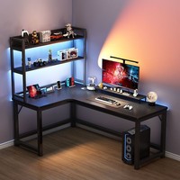 Bureau d'ordinateur de jeu en forme de L, table de jeu pour joueurs, table de jeu e-sport, bureau d'ordinateur, bureau de jeu en fibre de carbone