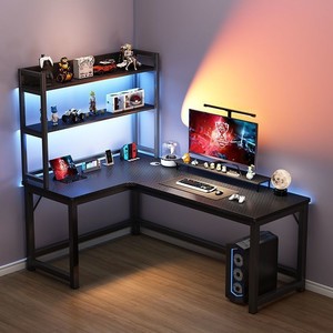 Escritorio para Juegos <span class=keywords><strong>en</strong></span> <span class=keywords><strong>Forma</strong></span> <span class=keywords><strong>de</strong></span> <span class=keywords><strong>L</strong></span>, Mesa para Jugadores <span class=keywords><strong>de</strong></span> Deportes Electrónicos, Escritorio para PC, Escritorio para Juegos <span class=keywords><strong>de</strong></span> Fibra <span class=keywords><strong>de</strong></span> Carbono - Product Image 2