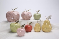 Nieuwe design creatieve keramische appel ornamenten fruitfiguren op maat gemaakte kleur en maat voor thuis, hotel, kantoor decoratie - Thanksgiving cadeau