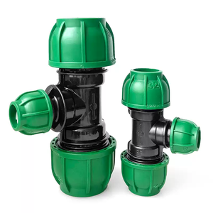 Chất lượng cao 50mm Polyethylene PP nén Phụ kiện phổ biến nhất 12mm áp lực cao ỐNg Lót Tees cho hệ thống ống nước bằng nhựa - Product Image 2