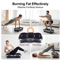 Plateforme vibrante électrique 4D pour fitness, entraînement corporel, massage, amincissement, mini-plateforme vibrante pour exercices à domicile, machine d'exercice pour drainage lymphatique