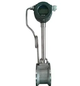 Vortex Flow Meter dengan Suhu dan Tekanan Kompensasi Digital Vortex Uap/Gas/Air Flow Meter Sensor Flowmeter