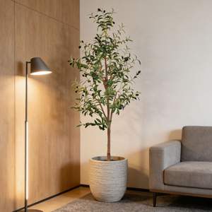 Prix de gros abordable : Arbres d'olivier artificiels de 180 cm, <span class=keywords><strong>en</strong></span> <span class=keywords><strong>pot</strong></span> amovible, pour la décoration d'angle de bureau et d'hôtel - Product Image 3