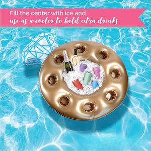 Cubo de fiesta de verano, portavasos, flotador inflable para piscina, enfriador para beber cerveza, mesa, Bar, bandeja, playa, piscina, soporte para bebidas, flotadores - Product Image 2