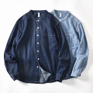 Camicie Casual da <span class=keywords><strong>uomo</strong></span> <span class=keywords><strong>camicia</strong></span> 100% cotone a manica lunga in Denim <span class=keywords><strong>camicia</strong></span> autunno nuovo arrivo <span class=keywords><strong>Jeans</strong></span> - Product Image 1